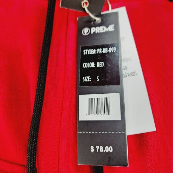 Preme Red Cargo Jogger SweatPants Mens Size Small Cotton - Picture 10 of 15